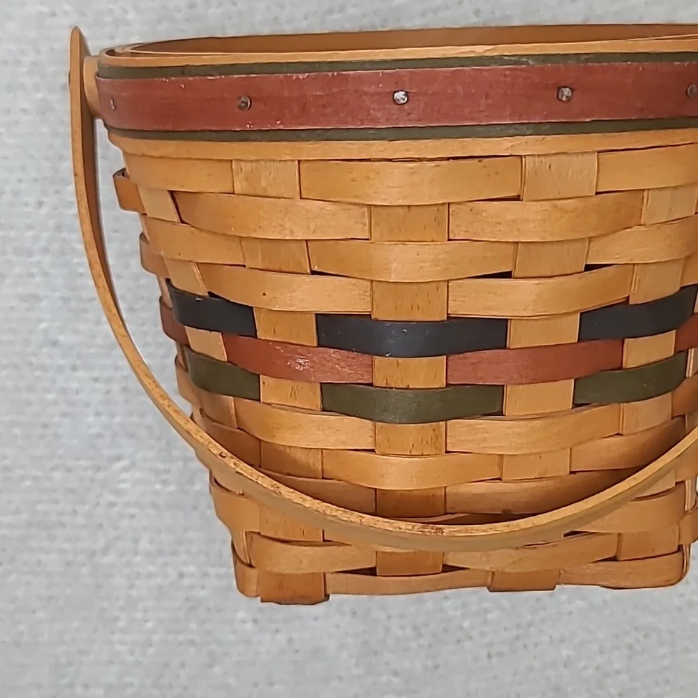 Longaberger Vintage 1996 Shades of Autumn Maple Leaf Basket/Liner/Insert 13935